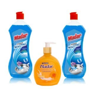 سائل جلي مدار بريميوم المركز 700 مل*2+سائل ايدي 500مل