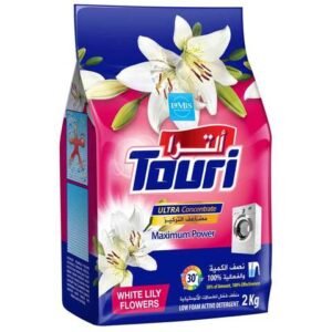 توري ألترا مسحوق غسيل برائحة زهور الزنبق الأبيض 2 كغم