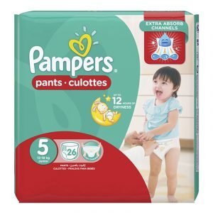 بامبرز كلوت كلوت مقاس 5 12 الى 18 كجم جونيور 26 حفاضة