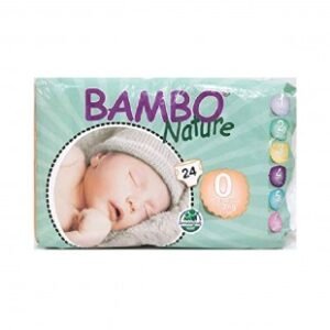 بامبو ناتشر حفاضات للأطفال حديث الولادة مقاس 0 1-3 كجم  24 حفاضة