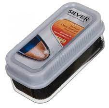 سلفر إسفنجة منظف للتلميع باللون الفضي قطعة واحدة عديمة اللون