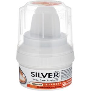 سيلفر كريم صبغ احذية مع فرشة 50مل شفاف