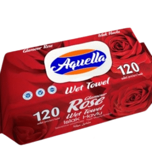 منشفة مبللة بزهرة أكويلا - روز 120 قطعة
