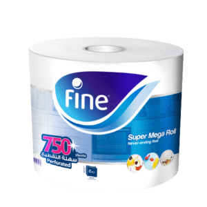 فاين  ورق تنشيف معقم ميجا رول  750 قطعة  طبقتين