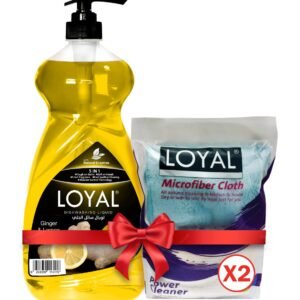 لويال سائل جلي 1500 مل + ممسحة مايكروفايبر