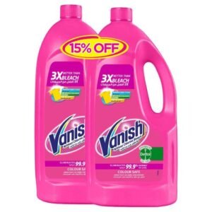 فانيش سائل مزيل بقع الغسيل للألوان والأبيض 1 لتر عبوة من قطعتين بخصم 15٪