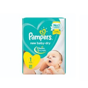 بامبرز حفاضات نيو بيبي دراي 1 للمواليد الجدد 21فوطة