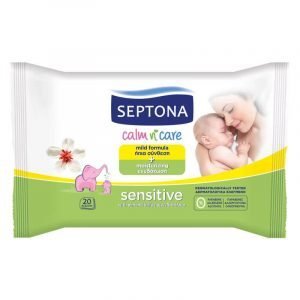 سيبتونا مناديل مبللة للاطفال الحساسة 20 قطعة