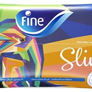 مناديل وجه رفيعة رفيعة من فاين ، مناديل بيضاء معقمة ، 60 منديل × طبقتين ، تصميمات متنوعة