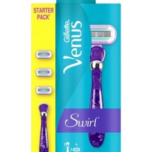 جيليت فينوس ماكينة حلاقة سويرل مرنة للنساء + 4 شفرات