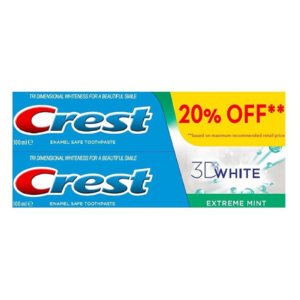 كريست معجون أسنان وايت إكستريم مينت 100 مل قطعتين