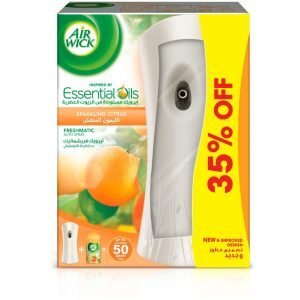 ايرويك مجموعة معطر جو بخاخ أوتوماتيكي برائحة الليمون المنعش