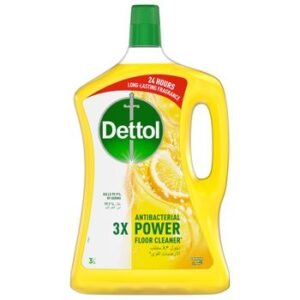 ديتول منظف أرضيات القوي المضاد للبكتيريا برائحة الليمون 3 لتر