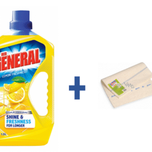 جنرال ملمع ارضيات ليمون 1.5 لتر + ممسحة