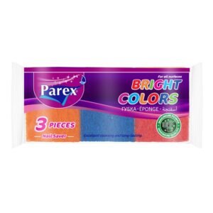 باركس اسفنج متعدد الالوان مموج 3 قطع