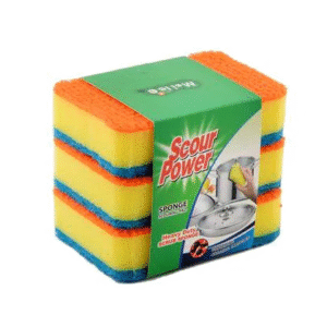سكور بور اسفنجة تنظيف اسفنجية  3 قطع