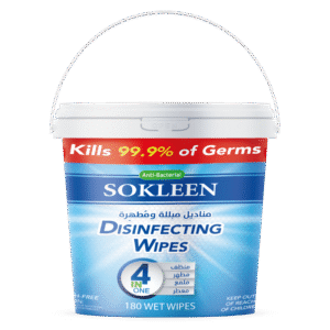 سوكلين مناديل مبللة ومطهرة 180 منديل