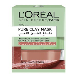 لوريال باريس أقنعة الطين النقي مقشر تنعيم 50 مل