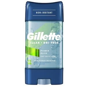 جيليت كلير + دراي تيك جل كلير مضاد للتعرق باور راش 107 جم