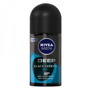 مزيل رائحة رول اون مقاوم للتعرق ديب بلاك كربون بيت للرجال من نيفيا 50مل