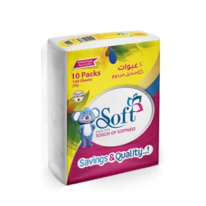 سوفت مناديل ناعمة 150 منديل طبقتين 10 علب