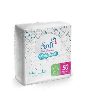 مناديل مناديل ناعمة (30 × 30) طبقتين 50 ورقة