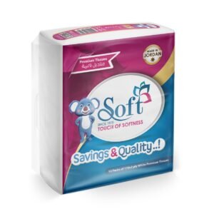 مناديل نايلون ناعمة عبوة 170 ورقة طبقتين (10 قطع)