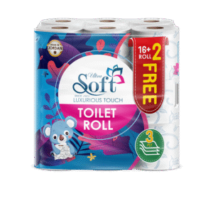 ورق تواليت ناعم (16 + 2) لفات 3 طبقات 150 ورقة