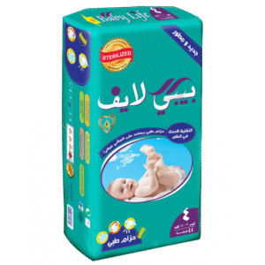 بيبي لايف حفاضات مقاس 4 7-14 كجم 44 حفاضة