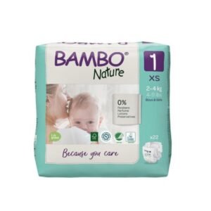 بامبو نيتشرحفاضات  مقاس 1 2 الى 4 كجم 22 حفاضة