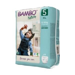 بامبو نيتشر حفاضات  مقاس 5 12 الى 13 كجم 19 حفاضة