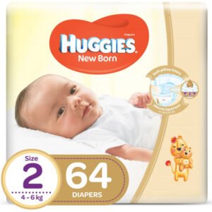 هجيز حفاضات جامبو لحديثي الولادة مقاس 2 4 الى 6 64 قطعة