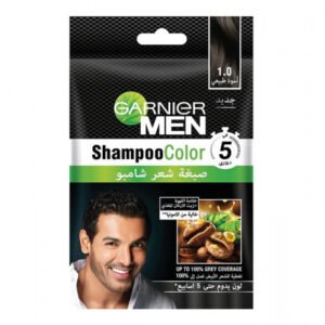 صبغة شعر شامبو للرجال 1.0 اسود طبيعي من غارنييه