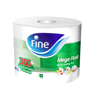 فاين  ورق تنشيف معقم  ميجا رول  350 متر طبقة واحدة