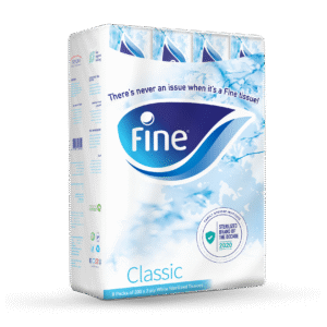 فاين  مناديل وجه معقمة  كلاسيك  8*200 منديل مزدوج أبيض