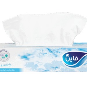 مناديل فاين كلاسيك وايت للوجه  طبقتان  100 منديل