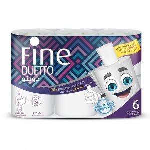 فاين دويتو مناديل حمام معقمة 6 قطع