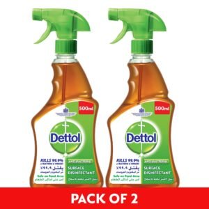 ديتول بخاخ المطهر المضاد للبكتيريا للأسطح 500 مل عبوة من قطعتين بخصم 15٪