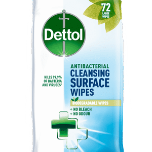 ديتول مناديل لتنظيف الأسطح المضادة للبكتيريا 72 قطعة