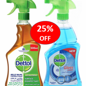 ديتول تريجر 500 مل + منظف زجاج 500 مل @ 25٪ خصم