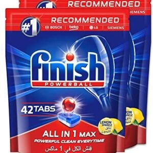 أقراص غسالات الأطباق فينيش الكل في 1 ماكس ، 42 كبسولة ، 2 عبوة