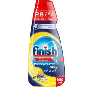 فينيش مساعد الشطف المنظف لغسالات الاطباق الليمون السائل 650 مل