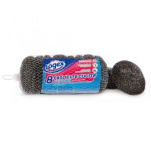 لوجكس ستانلس سلكة معدنية 8 قطع