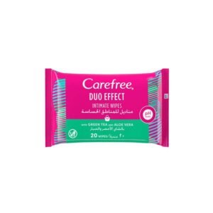 كيرفري مناديل للمناطق الحساسة بالشاي الاخضر والصبار 20 قطعة