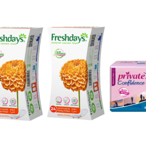 فوط يومية عادية 2 في 1 ،24 قطعة من فريش دايز +برايف فوط نسائية   اكسترا 4فوطة