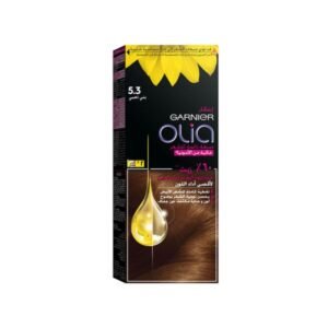 أوليا صبغة شعر دائمة خالية من الأمونيا مع زيوت 60٪ ، 5.3 ذهبي بني