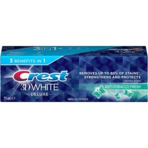 كريست ثري دي معجون اسنان وايت ديلوكس مضاد للتبغ 75 مل
