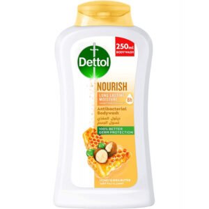 جل استحمام ديتول المغذي وغسول الجسم لحماية فعالة من الجراثيم والنظافة الشخصية 250 مل