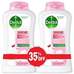 رغوة استحمام ديتول للعناية بالبشرة 300 مل قطعتين