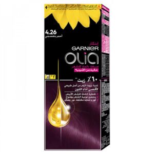 غارنييه صبغة شعر دائمة اوليا بدون أمونيا 4.26 احمر بنفسجي